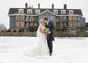 Winter wedding at luxury spa hotel