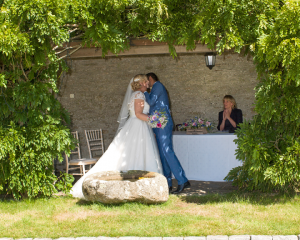 getting married outdoors at Pentillie Castle cornwall