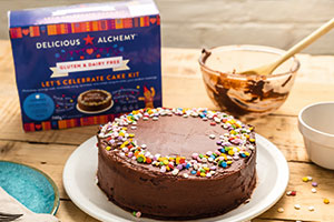 A chocolate cake for people with dietary requirements, gluten and dairy free