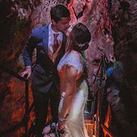 Wedding in the limestone show-caves