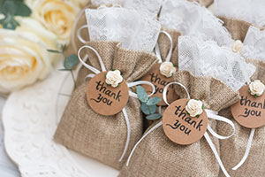 A welcome bag for guests