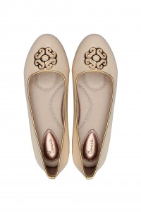 the Yas ballerina shoe for weddings in cream