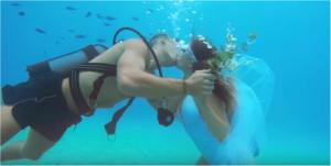 wedding underwater