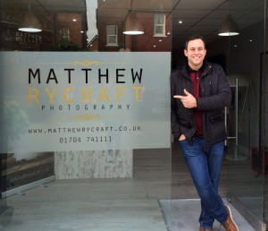 Wedding photographer Matthew Rycraft at his new Birkdale studio